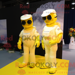 Maskottchen eines Yellow...