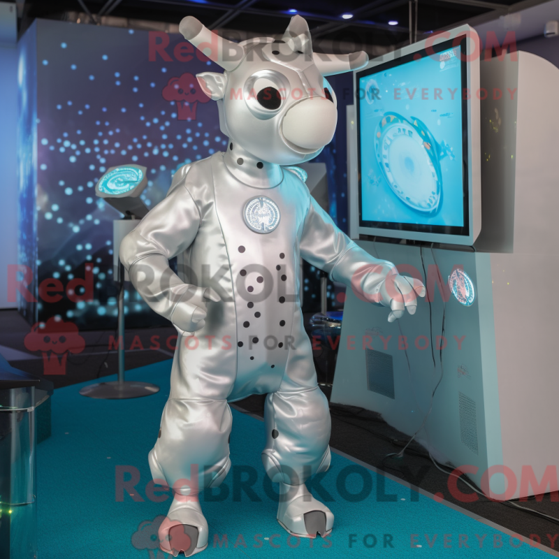 Característica de uma máscara de proteção com um macacão e fecho - Mascotes da Vaca Holandesa - REBROKO_432303 - RedBrokoly.com