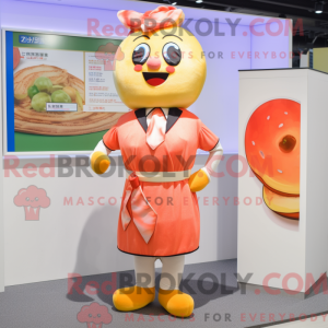 Maskot postava broskvového...