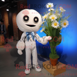 Maskot karakter af en hvid...