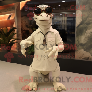 Maskot karakter af en creme...