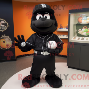Mascot character of a Black...