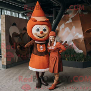 Mascot karakter van een...