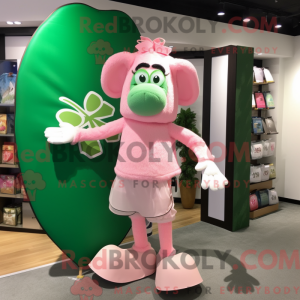 Mascot character of a Pink...