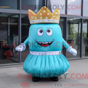 Mascot character of a Cyan...