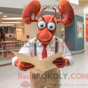 Postava maskota Tan Lobster...