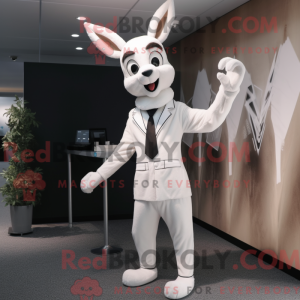 Maskottchen eines weißen...