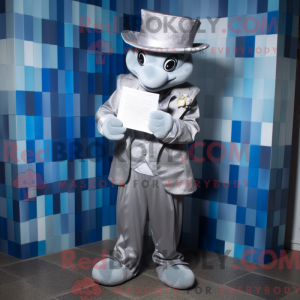 Postava maskota stříbrného...