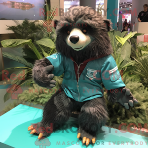Personaje mascota de un oso...