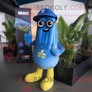 Mascot character of a Blue...