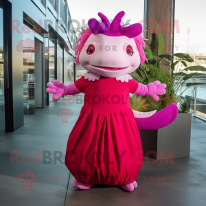 Magenta Axolotls mascotte...