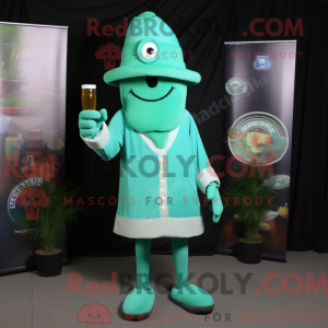 Mascot character of a Cyan...