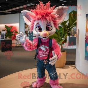 Maskotki av en Pink Aye-Aye...