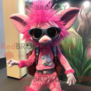 Maskotki av en Pink Aye-Aye...