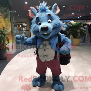 Mascot character of a Blue...