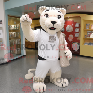 Mascot character of a White...
