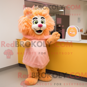 Mascot character of a Peach...