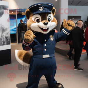 Navy Marten maskot drakt...