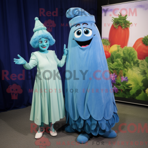 Mascot character of a Blue...