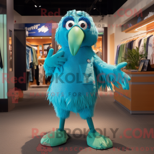 Mascot character of a Cyan...