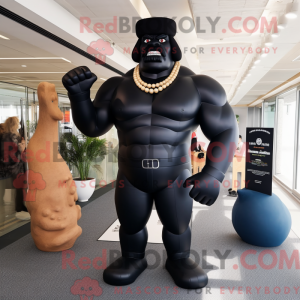 Mascot character of a Black...
