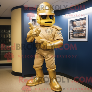 Mascot character of a Gold...