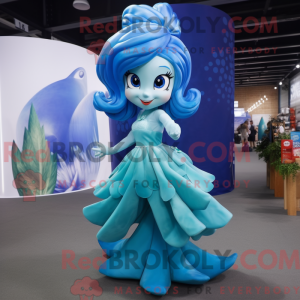 Mascot character of a Blue...