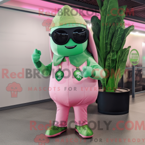 Postava maskota Pink Green...