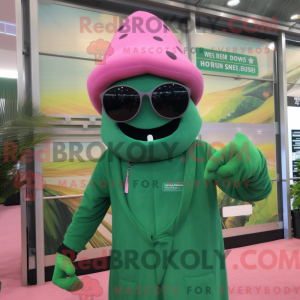 Postava maskota Pink Green...