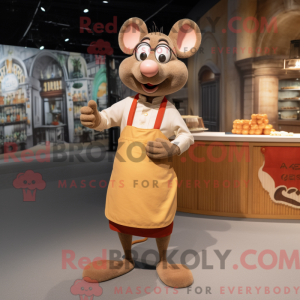 Mascot karakter van een Tan...