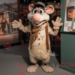 Mascot karakter van een Tan...