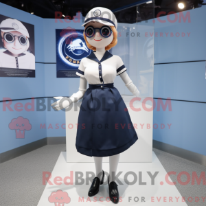 Mascot character of a Navy...