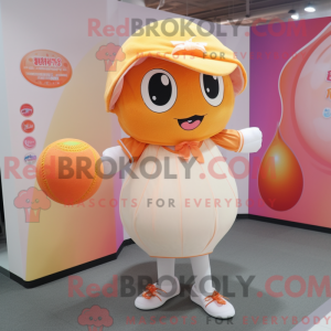 Mascot character of a Peach...