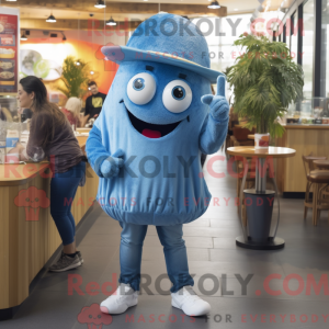Mascot character of a Blue...