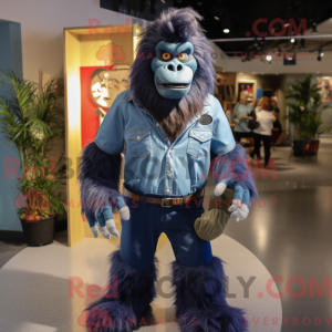 Mascot character of a Navy...