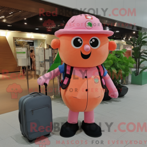 Mascot character of a Pink...