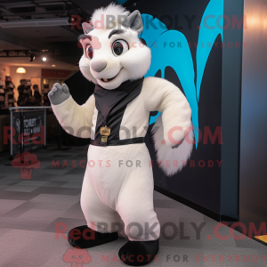 Mascot character of a White...
