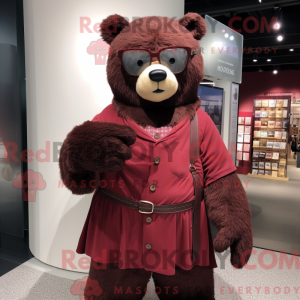 Personaje mascota de un oso...