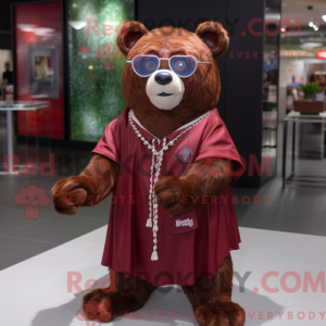 Personaje mascota de un oso...