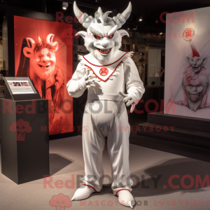 Mascot character of a White...