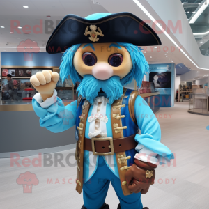 Sky Blue Pirate mascotte...