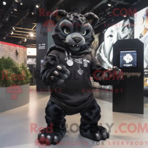 Mascot character of a Black...