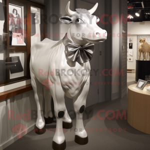 Sølv Hereford Cow maskot...