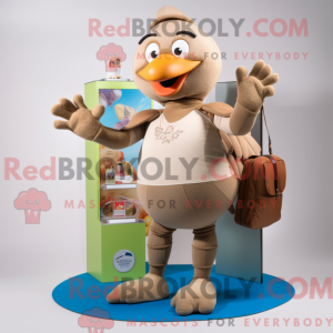 Mascot karakter van een Tan...