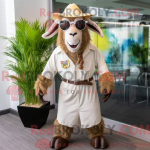 Mascot character of a Tan...
