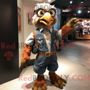 Mascot character of a Hawk...