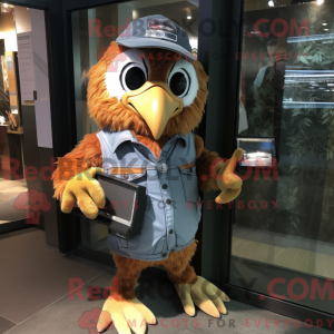 Mascot character of a Hawk...