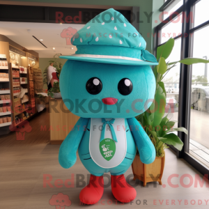 Mascot character of a Teal...