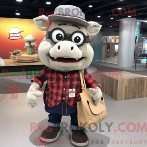 Mascot character of a Gray...