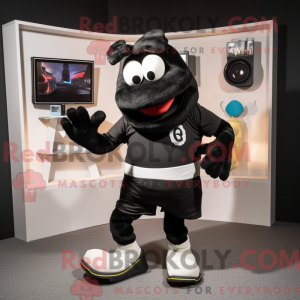 Mascot character of a Black...
